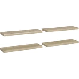 Ράφια Τοίχου VidaXL από MDF 80x23.5x3.8 cm 4 Τμχ - Δρυς
