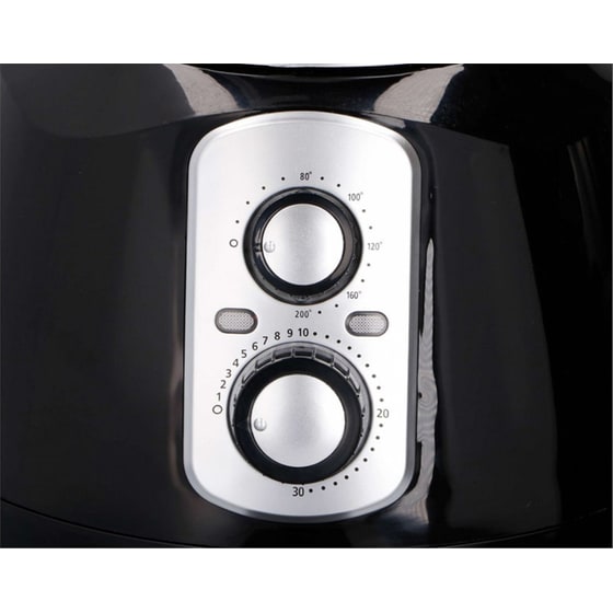 CUISINIER DELUXE 06864 με Αποσπώμενο Κάδο 1400 W 3.2 L Μαύρο Φριτέζα Αέρος image 1