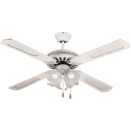 ΕUROLAMP 147-29003 Ανεμιστήρας Οροφής Τετράφωτος 130εκ. 70W Λευκό image 0