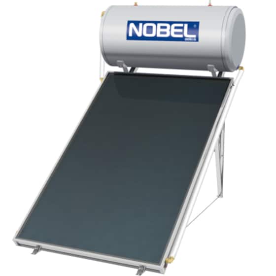 Ηλιακός Θερμοσίφωνας NOBEL Aelios Glass 160L/2.6τμ Διπλής Ενέργειας Ταράτσας image 0