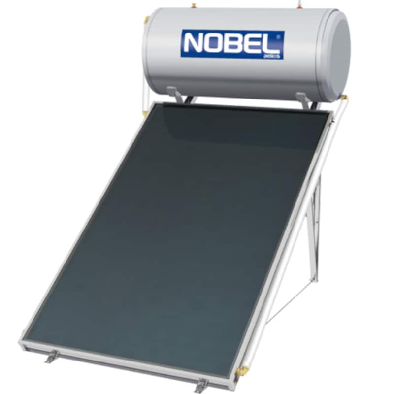 NOBEL Ηλιακός Θερμοσίφωνας NOBEL Aelios Glass 160L/2.6τμ Διπλής Ενέργειας Ταράτσας