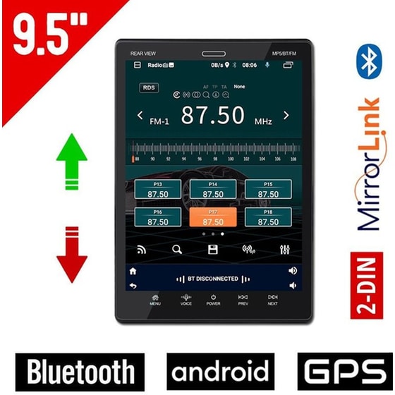 OEM Ηχοσύστημα Αυτοκινήτου  Οθόνη αφής 9.5" 16GB+2GB Μαύρο image 0