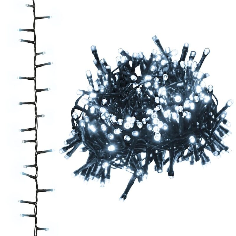 Λάμπακια Compact Vidaxl Με 3000 LED Από PVC 65m - Ψυχρό Λευκό