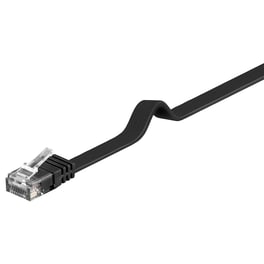Καλώδιο Goobay 95385 U/UTP Cat.6 Flat 20m Μαύρο