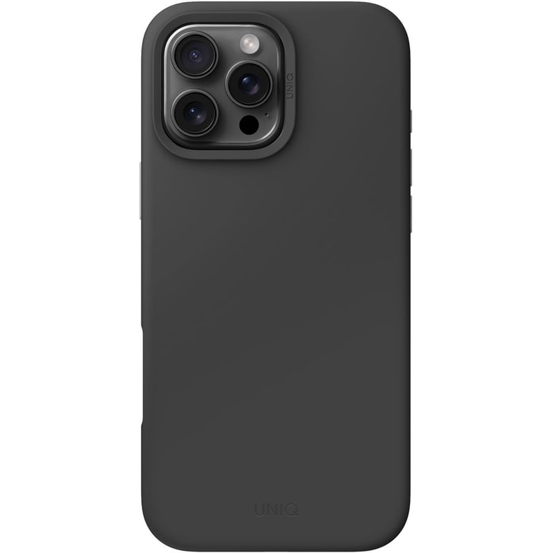 Θήκη Apple iPhone 16 Pro Max - Uniq Lino Hue Hybrid Silicone Case with Magnetic Charging - Grey
