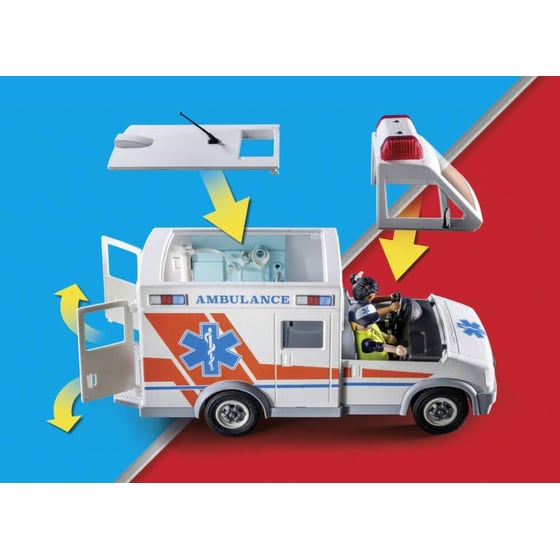 Playmobil Ασθενοφόρο Με Διασώστες (71232) image 3