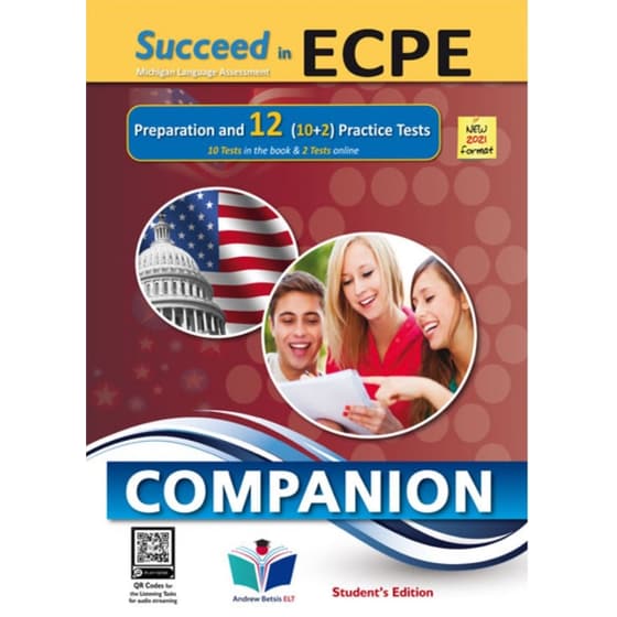 Succeed in ECPE Michigan Language Assessment NEW 2021 Format (10+2) Practice Tests image 0