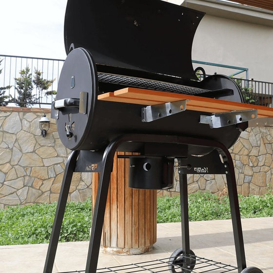 Ψησταριά Κάρβουνου KARP BBQ 75 cm Με Δώρο Κάλυμμα & Γάντι - Μαύρο image 3