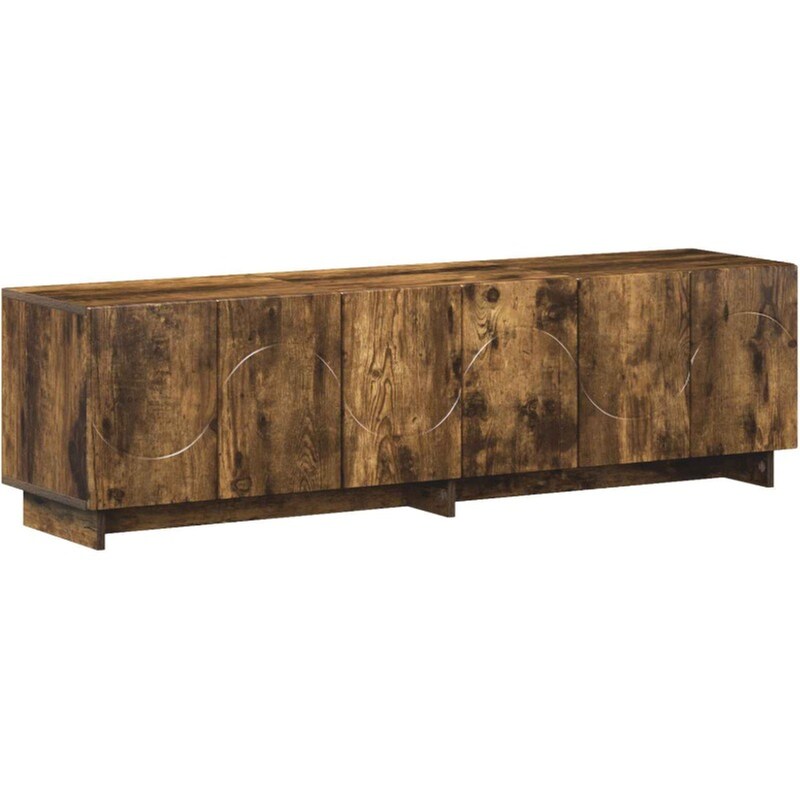 Βάση Τηλεόρασης VidaXL 140x34.5x40 cm - Καπνισμένο Ξύλο Δρυός