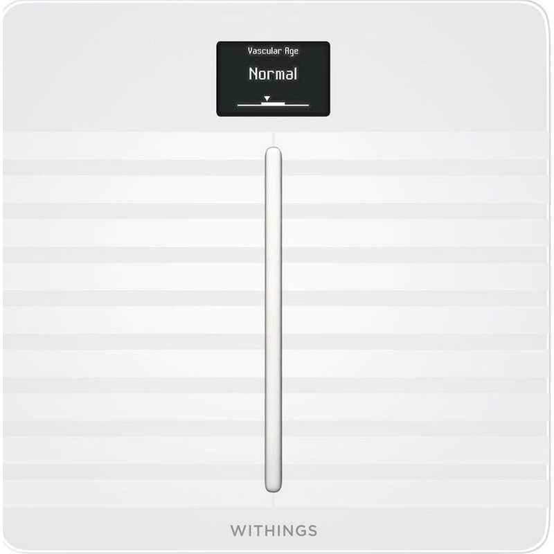 Ψηφιακή Ζυγαριά Smart Withings Body Cardio με Λιπομετρητή, Καρδιαγγειακό Έλεγχο Wi-Fi Bluetooth Λευκή φωτογραφία