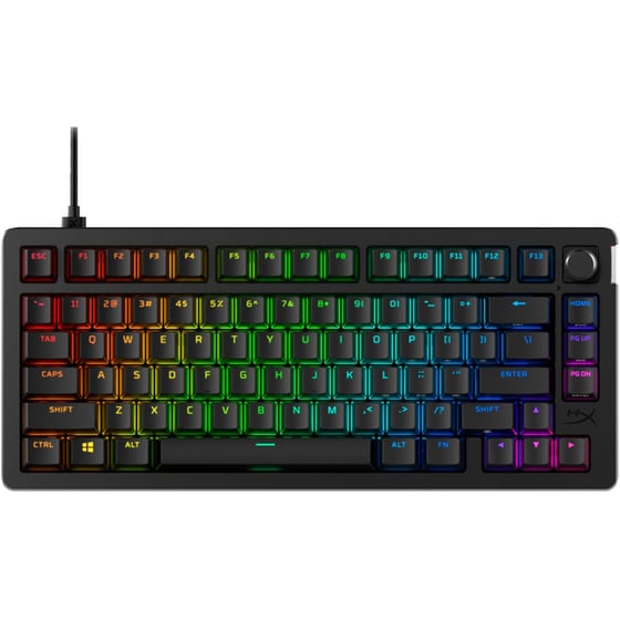 Hyperx Alloy Rise 75 Gaming Μηχανικό Ενσύρματο Πληκτρολόγιο RGB Μαύρο Αγγλικά (US) image 0