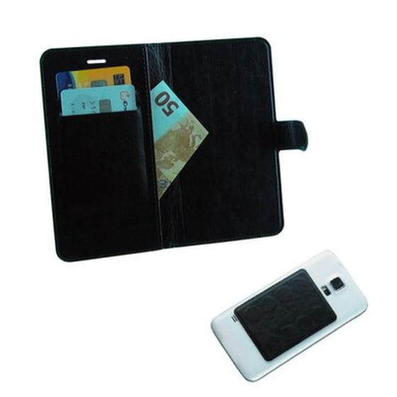 Θήκη Volte-Tel Leather Line Book 3m Magnet έως 6.3" - Μαύρο image 0
