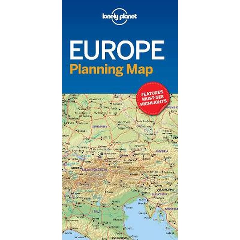 Lonely Planet Europe Planning Map