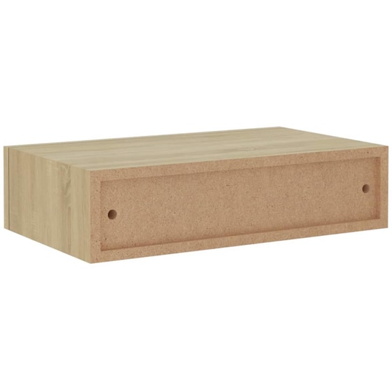 Ράφια Τοίχου VidaXL με Συρτάρια από MDF 40x23.5 cm 2 Τμχ - Δρυς image 6