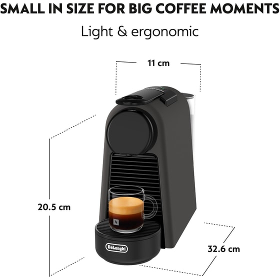 Nespresso® MINI ESSENZA DELONGHI Matt Black Anthracite Μηχανή Καφέ image 5