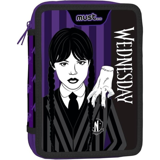 Κασετίνα Παραλληλόγραμμη Διπλή Γεμάτη Wednesday Hand image 0