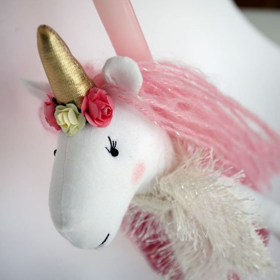 Λαμπάδα LALAKOOKI Λυδία η Φιλόδοξη - Ροζ image 2