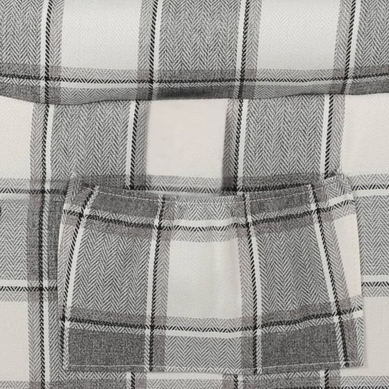 Πολυθρόνα VidaXL Ανακλινόμενη από Ύφασμα - Λευκή/Γκρι image 5