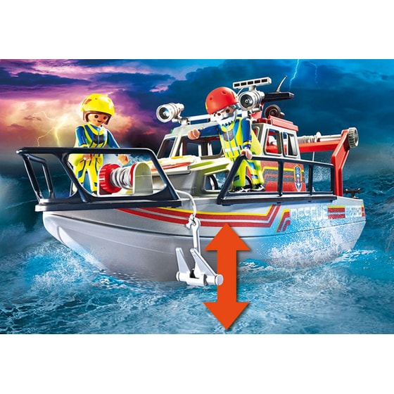 PLAYMOBIL® City Action Επιχείρηση Πυρόσβσης με Σκάφος Διάσωσης (70140) image 4