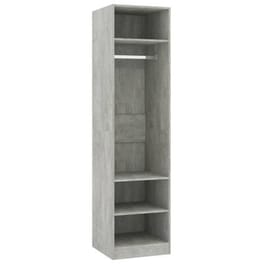 Μονόφυλλη Ντουλάπα Vidaxl από Μοριοσανίδα 50x50x200cm - Γκρι Σκυροδέρματος
