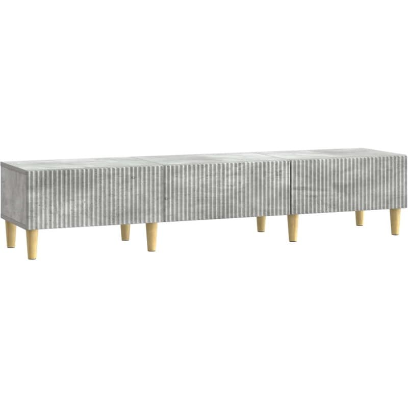 Έπιπλο Τηλεόρασης VidaXL με Συρτάρι 147 x 34,5 x 30 cm - Γκρι Σκυροδέματος