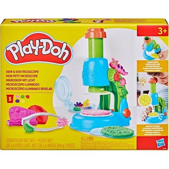 Hasbro Play-Doh Light & Look Microscope Playset (G0494) image 0