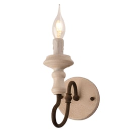 Απλίκα Τοίχου Aca Toulouse Eg171w12r Μεταλλική 12x21x24 cm - Εκρού/Σκουριά