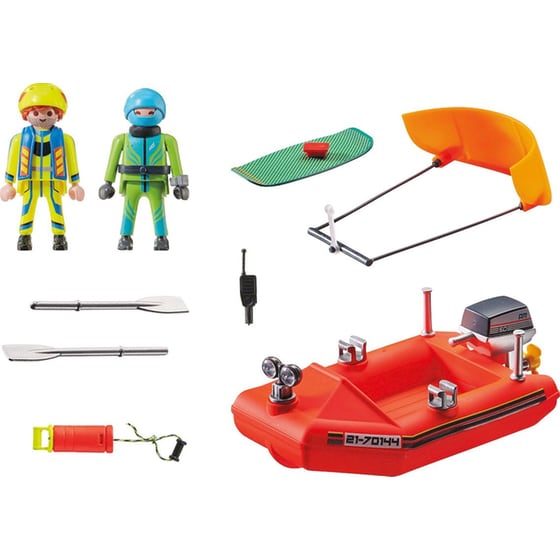 PLAYMOBIL® City Action Επιχείρηση Διάσωσης Kitesurfer με Σκάφος (70144) image 1
