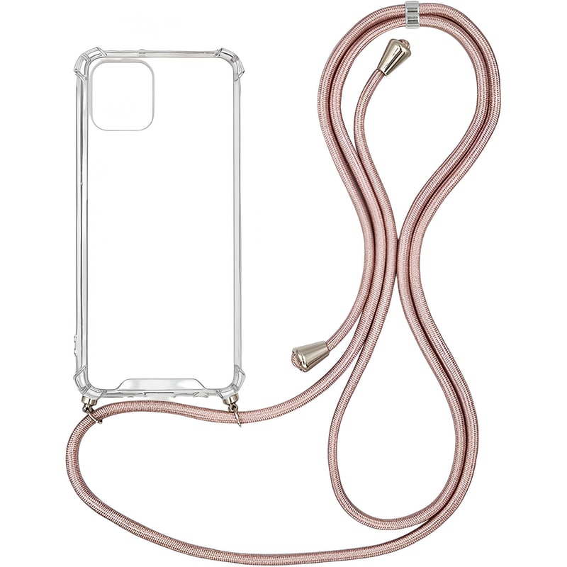 Θήκη Apple iPhone 12 Mini - Sonique Armor Clear - Ροζ Χρυσό Σατινέ