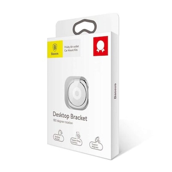 Βάση Στήριξης Επιτραπέζια Baseus Ring Magnetic 360 - Ασημί image 1