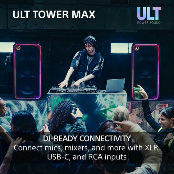 Party Speaker Sony ULT Tower Max 2150W - Black image 7