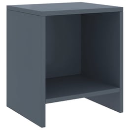 Κομοδίνο Vidaxl Από Μασίφ Ξύλο Πεύκου 35x30x40 cm - Γκρι