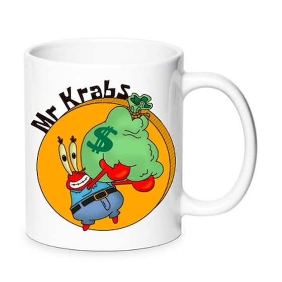 Spongebob Mug Mr Krabs Μπομπ Ο Σφουγγαράκης Κούπα Χρήματα Ο Κύριος Καβούρης No12 Κεραμική 330ml image 0