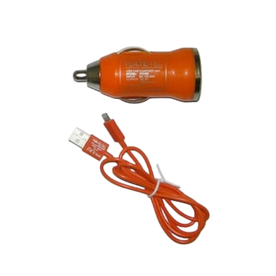 Φορτιστής Αυτοκινήτου Volte-Tel Lightning - Πορτοκαλί image 0