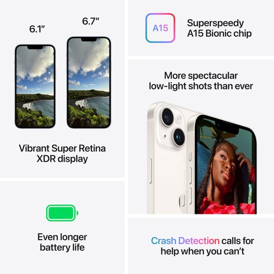 Apple iPhone 14 128GB - Starlight image 7