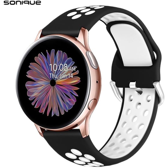 Λουράκι Sonique Universal Sport Band για Universal 20mm - Μαύρο / Λευκό image 0