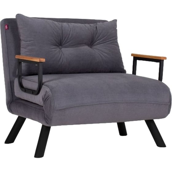 Πολυθρόνα Κρεβάτι 24mall Comfort από Ύφασμα/Μέταλλο 60x78 cm - Γκρι image 0