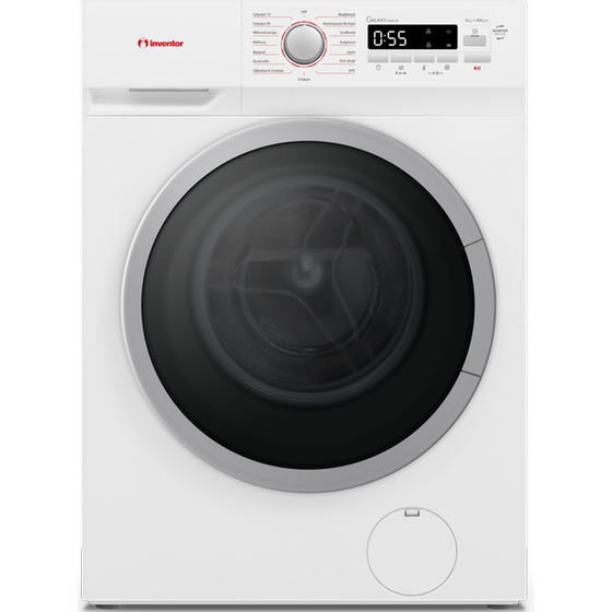INVENTOR GX0914A 9 kg 1.400 Στροφών Λευκό Πλυντήριο Ρούχων image 0
