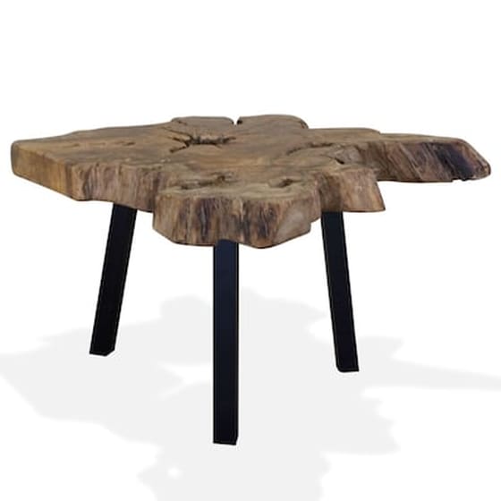Τραπεζάκι Σαλονιού VidaXL από Ξύλο Teak 80x70x38cm - Καφέ image 2