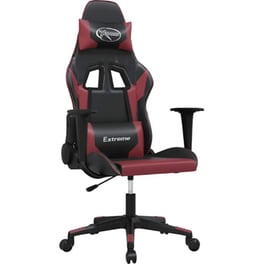 Καρέκλα Gaming VIDAXL 345452 με Ρυθμιζόμενα Μπράτσα από Τεχνητό Δέρμα - Μαύρο / Κόκκινο