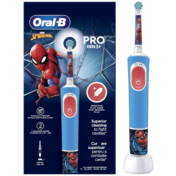Ηλεκτρική Οδοντόβουρτσα ORAL-B PRO SPIDERMAN Γαλάζιο image 0