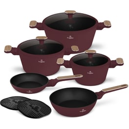 Σετ Μαγειρικά Σκεύη BERLINGER BH-8305 10 τμχ Μπορντό