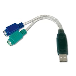 Αντάπτορας Digitus USB-A Male σε PS/2 2x Female