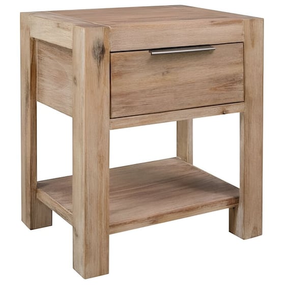 Κομοδίνο Vidaxl Από Μασίφ Ξύλο Ακακίας 40x30x48 cm - Φυσικό image 0