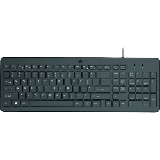 HP 150 Ενσύρματο Πληκτρολόγιο Black (GR) image 0