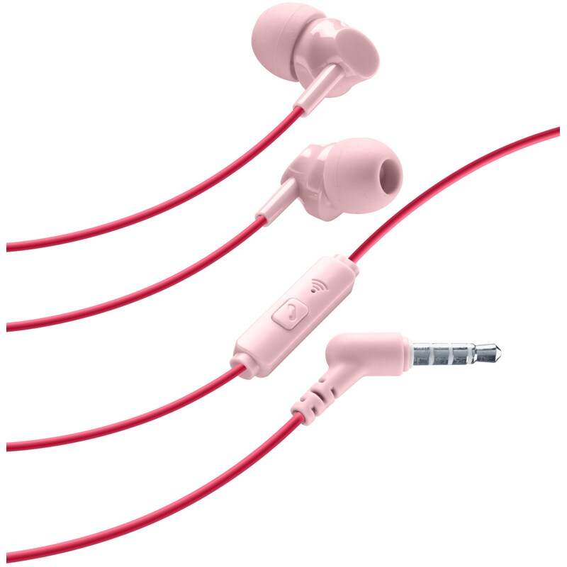 Ακουστικά Handsfree Cellularline Stylecolor 3.5mm Jack - Κόκκινο