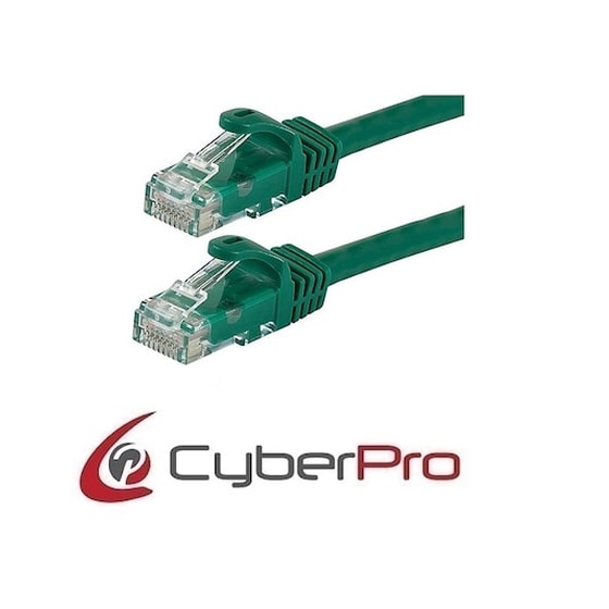 Καλώδιο CyberPro U/UTP Cat.6 1m Green image 0