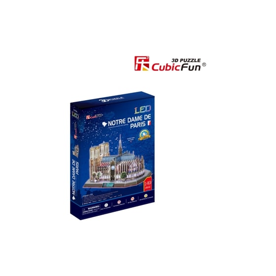 3D Παζλ Notre Dame Paris Led Cubic Fun (149 Κομμάτια) image 4