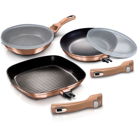 Σετ Τηγάνια BERLINGER HAUS BH-7038 3 τμχ Καφέ image 0