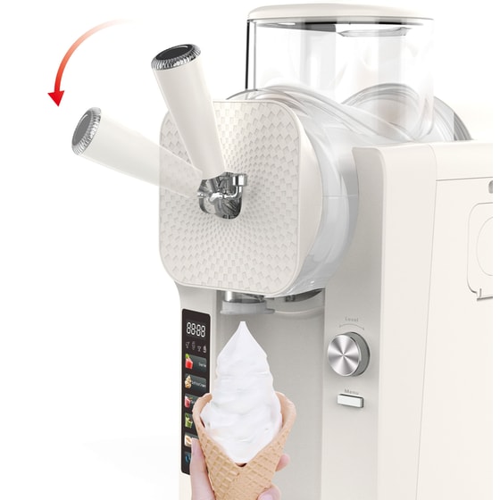 Παγωτομηχανή ROHNSON R5650 Soft n Serve 2150 W Λευκό image 3